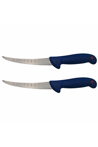 Depox Set doua cutite de filetare, Chef's Knife, otel inoxidabil, 30 cm, argi...