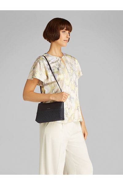 Calvin Klein Calvin Klein Black Mixmedia Convertible Crossover Bag
