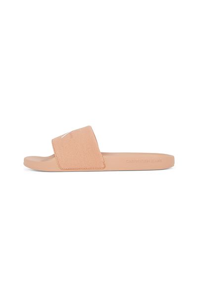 Calvin Klein Women Triple Dusty Coral Monogram Wn Sliders