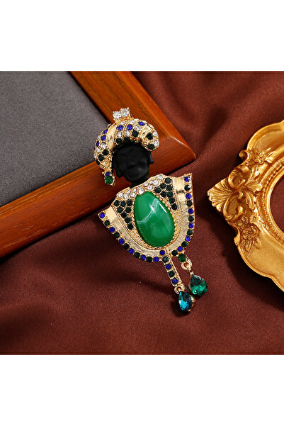 Choice دبوس بروش أسود مزين بشراشيب لؤلؤية إبداعية N7-6-4731 لشخصية الزعيم ودب...