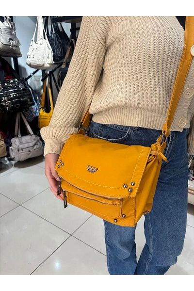 ÇÇS Leather Shoulder and Messenger Washing Shoes
