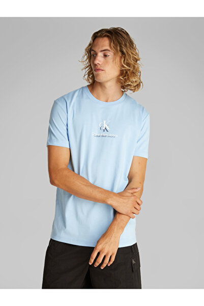 Calvin Klein Calvin Klein Men Blue Shadow Logo Short Sleeve T-Shirt