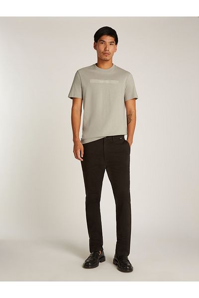 Calvin Klein Calvin Klein Men Khaki Structured Embroidered Short Sleeve T-Shirt