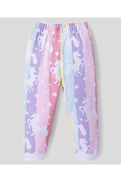 Bonfino Bonfino Unicorn Printed Pyjama Set - White