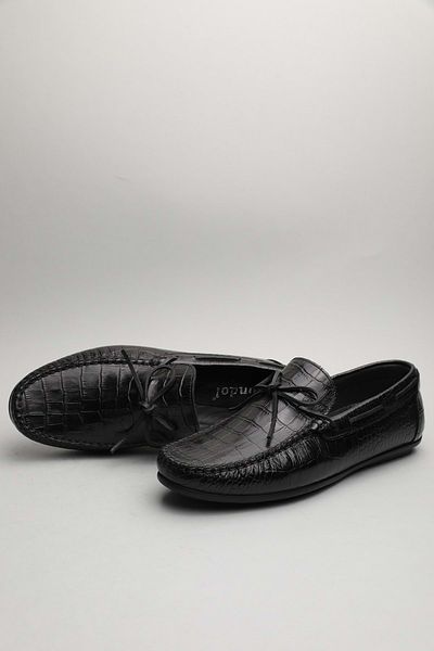 Gondol Loafer personal clasic Black Croco Creek pentru bărbați 42