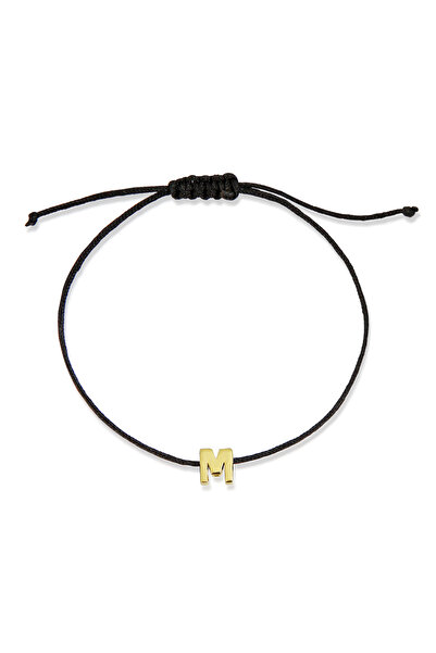 Altınkesesi 14 Ayar Altın İpli Harf Bileklik(M)