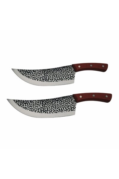 Depox Set doua cutite de bucatarie, Japanese Soul, lucrat manual, otel Damasc...