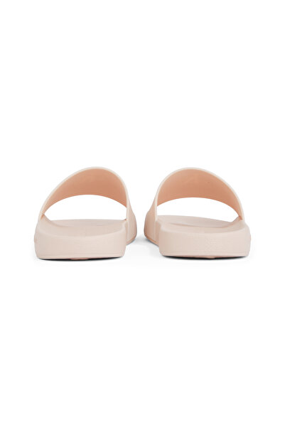 Calvin Klein Women Whisper Pink Monogram TPU Sliders