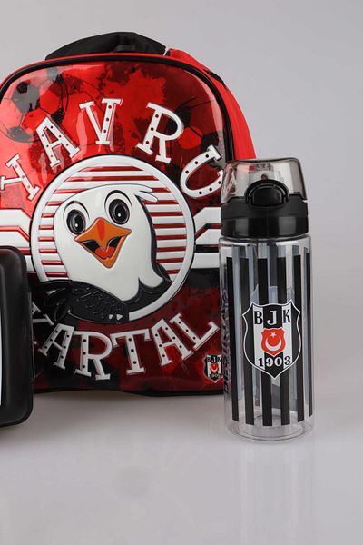 Beşiktaş Лицензирана малка чанта за детска градина Young Eagle 32 см - кутия за обяд и 500 мл