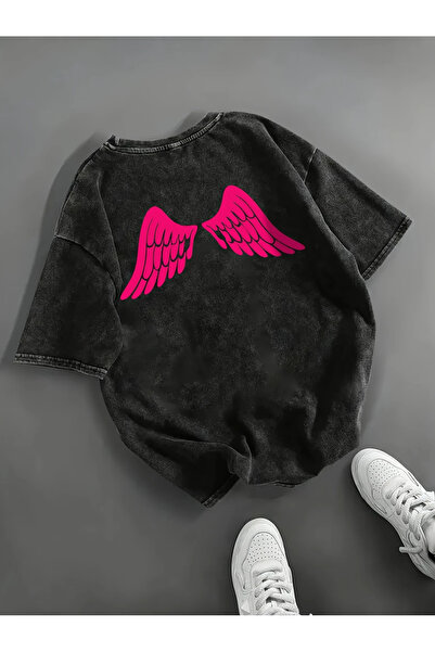 bellanova Γυναικείο μοτίβο casual κοντομάνικο μπλουζάκι με στρογγυλή λαιμόκοψ...