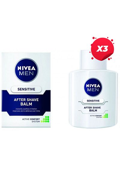 NIVEA X3 - NIVEA AFTER SHAVE BALSAM 100ML SENSITIVE