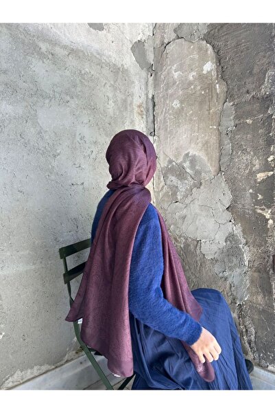 Qalortex Scarf Şal din bumbac cu model perlat moale - Ciorbă de cireş