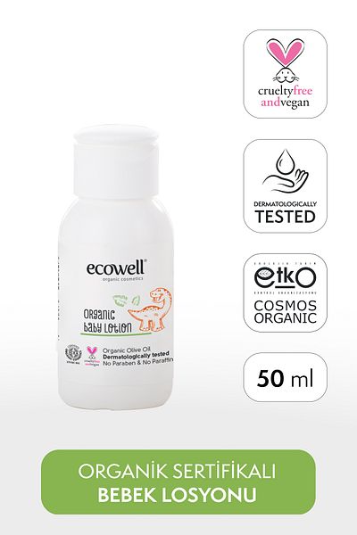 Ecowell Organic Baby Lotion - Travel Size (50 ml)