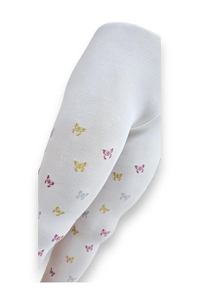 SeaBubbles Butterfly Glitter Kids Pantyhose - Gold