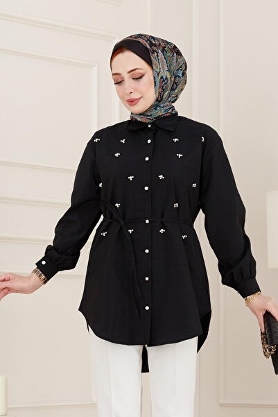 Sevitli Μονακό Πέτο Πέτρινο Τουνίκ-Μαύρο