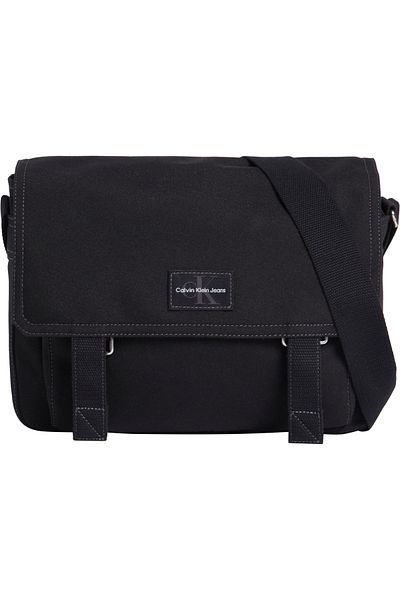 Calvin Klein Calvin Klein Black Workwear Flap Messenger Crossover Bag