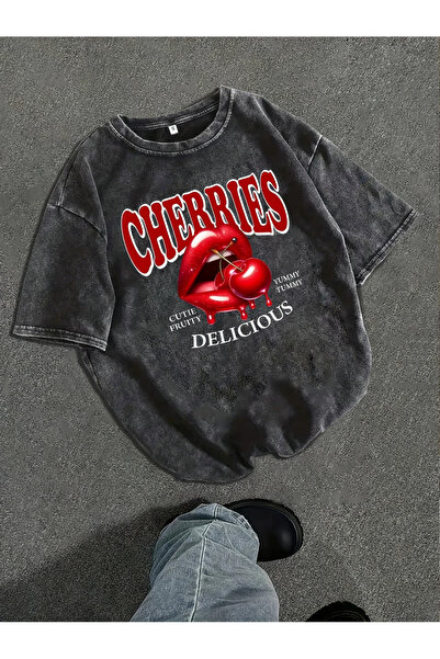 bellanova Γυναικείο μοτίβο casual κοντομάνικο μπλουζάκι με στρογγυλή λαιμόκοψ...