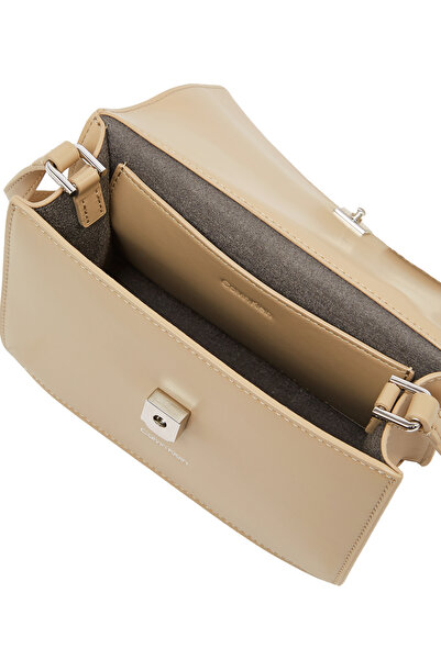 Calvin Klein Beige Linn Top Handle C Crossover Bag