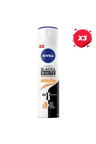 NIVEA X3 - NIVEA ANTIPERSPIRANT DEO 150ML BW ULTIMATE IMPACT