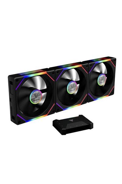 gamdias Set of 3 Gamdias Aeolus P2 1203U fans, 120mm, aRGB lighting