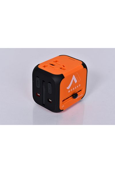 MORANO Multi-use USB travel adapter that can be used in more than 150 countries