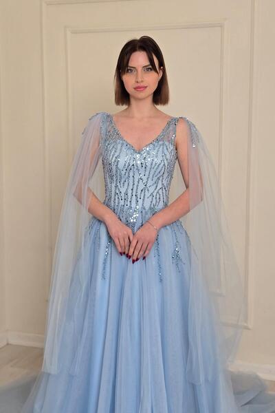 Yonca Moda Evi MIX-COLOR Özel Tasarım Abiye 4504