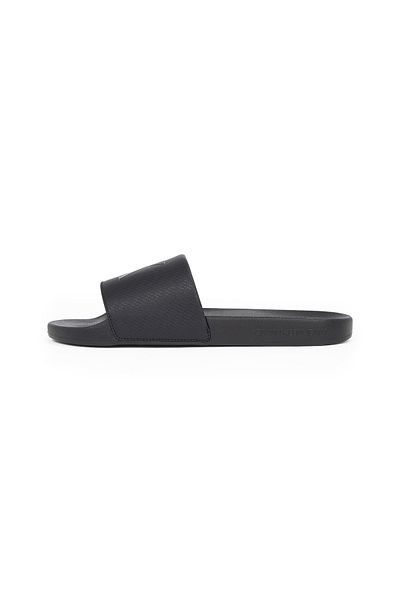 Calvin Klein Men Triple Black Canvas Logo Sliders