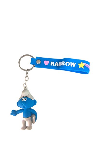 muyudi Şirinler Çalışkan Şirin 3d Anahtarlık & Çanta Aksesuarı & Hediyelik