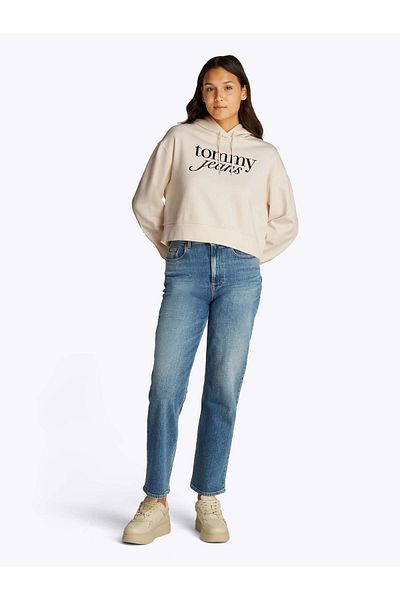 Tommy Hilfiger TJW RLX CRP SCRIPT MIKINA s kapucí EXT