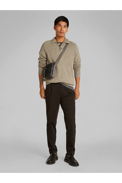 Calvin Klein Black Cargo Reporter Bag Crossover Bag