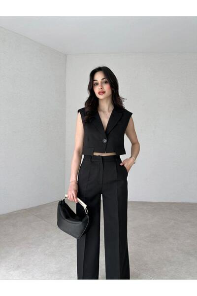 MİSSCİXFASHİON بدلة نسائية مزدوجة - فستان سهرة وسترة وبنطلون