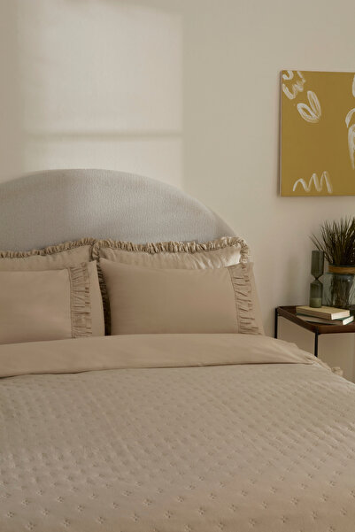 Karaca Home Ophelia Double Krush Duet Set Stone