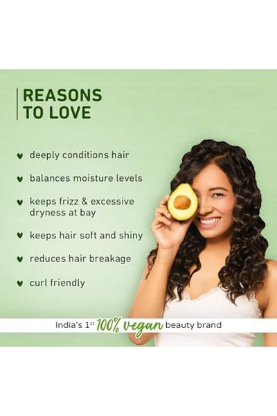 PLUM Avocado NourishUp Hair Mask For FrizzFree Hair Contains Avocado Oil Argan Oil Shea Butter Hair