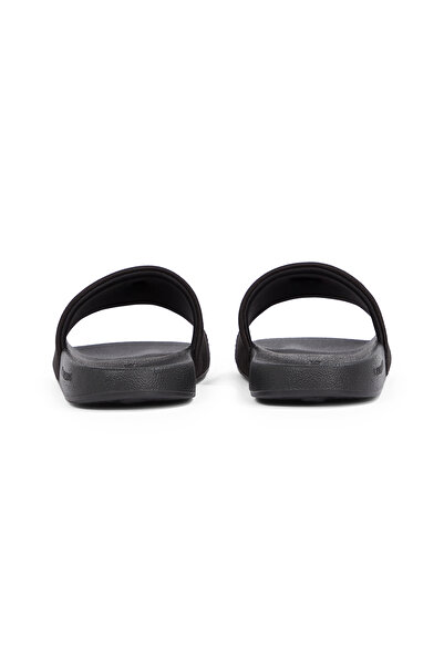 Calvin Klein Women Triple Black Monogram Hardware Sliders