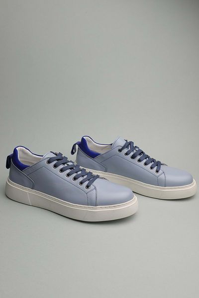 Gondol Men's Genuine Leather Classic Casual Shoes - Blue 42 Të.519