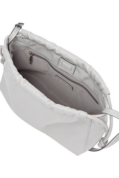 Calvin Klein Gray Drawstring Crossbody Crossover Bag