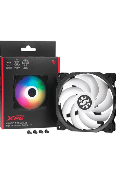 XPG XPG Vento fan, aRGB lighting, 120mm, 1200rpm (Black)