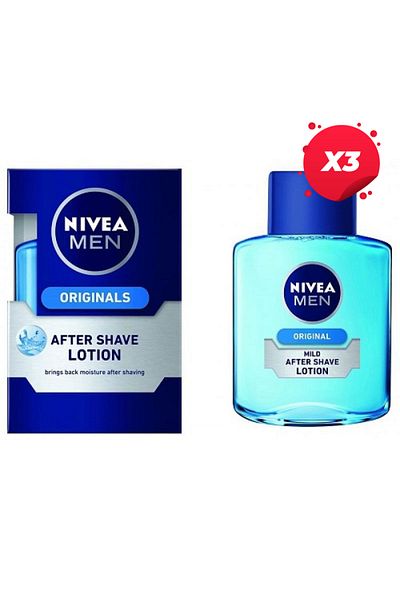NIVEA X3 - NIVEA AFTER SHAVE 100ML ORIGINAL