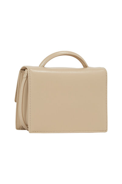 Calvin Klein Beige Linn Top Handle C Crossover Bag
