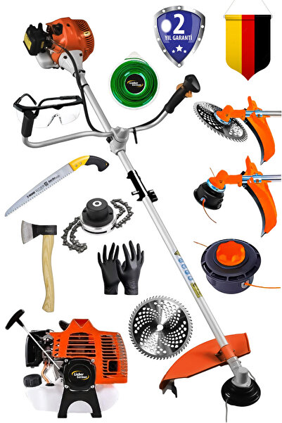 Lieber German Teknoloji LGY-20 Benzinli Yan Tipi Ot Çalı Çim Biçme Tırpanı Tı...