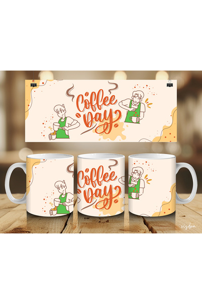 visdora Coffe Day Printed Mug