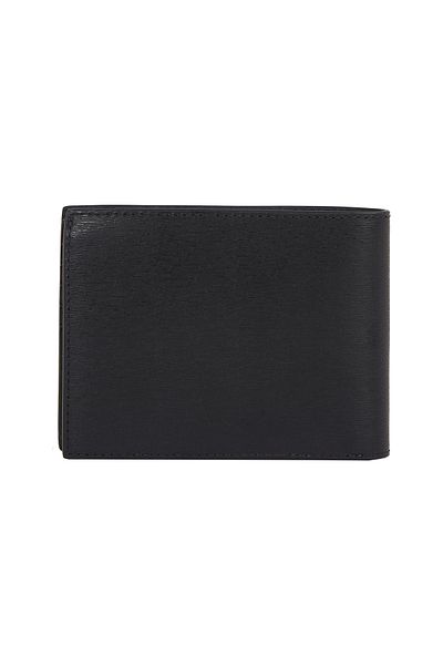 Calvin Klein Men Black Epi 10CC Trifold Wallet