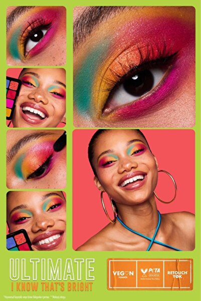 NYX Professional Makeup Ultimate Shadow Palette - I Know That's Bright Göz Farı Paleti