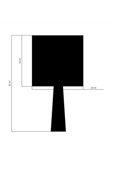 NAVEMU Avela Ahşap Abajur Naturel-Rattan (14x14x32 cm)