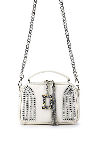 Tamer Tanca Women's Vegan White Shoulder Bag