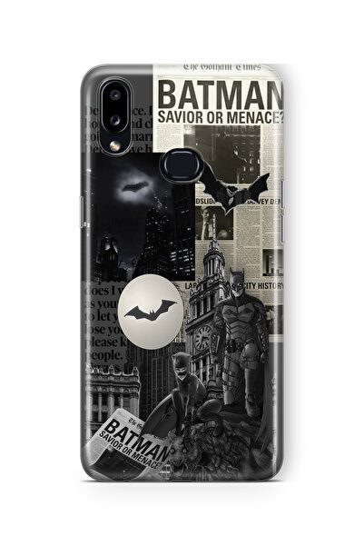 Multitronic Samsung Galaxy A10s Uyumlu Batman Tasarım Baskılı Şeffaf Kılıf
