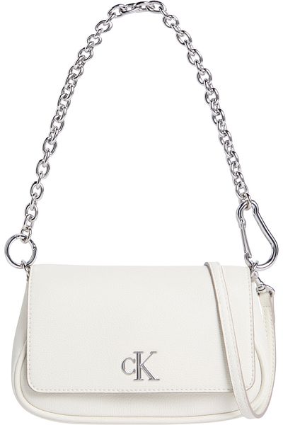 Calvin Klein Calvin Klein Gray Minimal Monogram Shoulder Bag