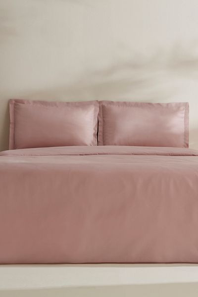 Karaca Home Set cuvertură dublu Jemma 120 fire 100% bumbac satinat Pudra