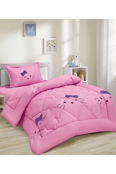 Generic 3 Piece Single Crib Bedding Set, Lightweight Comforter, Suitable for All Seasons G5