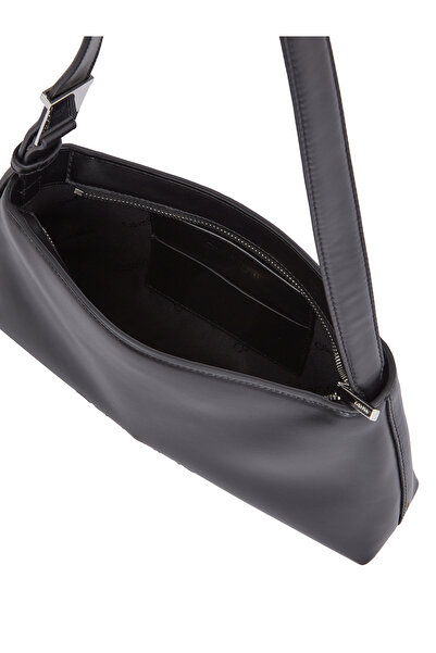 Calvin Klein Calvin Klein Black Embossed Logo Shoulder Bag